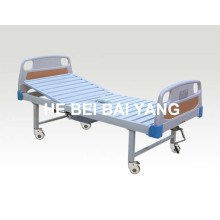 (A-194) Подвижная однофункциональная ручная больничная койка с камерным горшком и крышкой ABS-кровати
